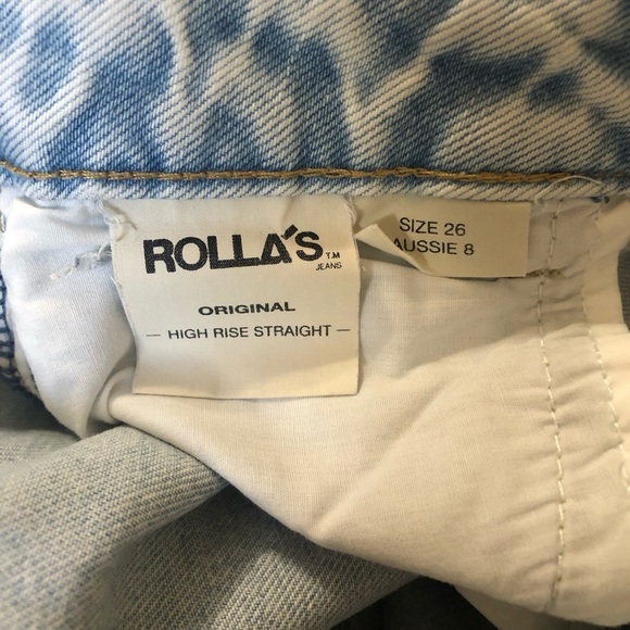ROLLA'S High Rise Straight Jeans Size 26 - Picture 8 of 12